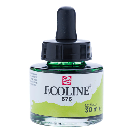 Ecoline - Vloeibare Waterverf Fles 30 Ml Grasgroen 676