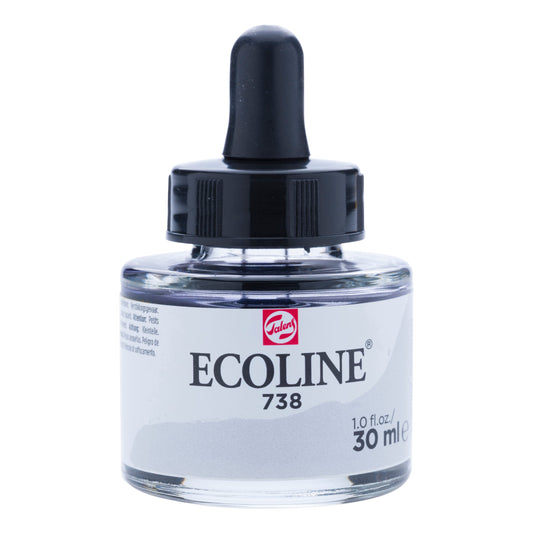 Ecoline - Vloeibare Waterverf Fles 30 Ml Koudgrijs Licht 738