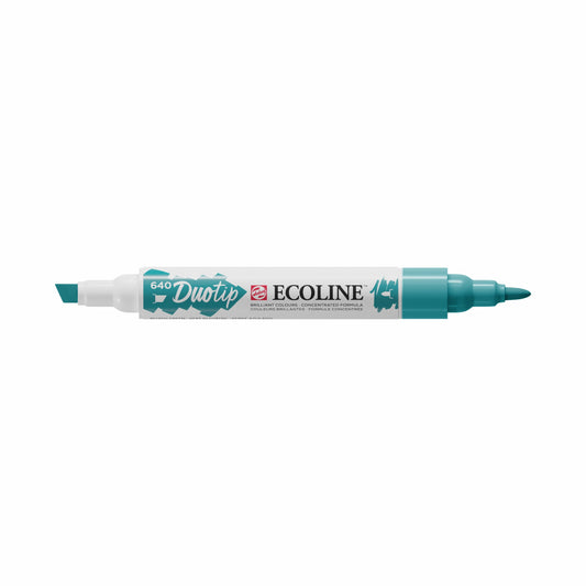 Ecoline - Duo Tip Blauwgroen