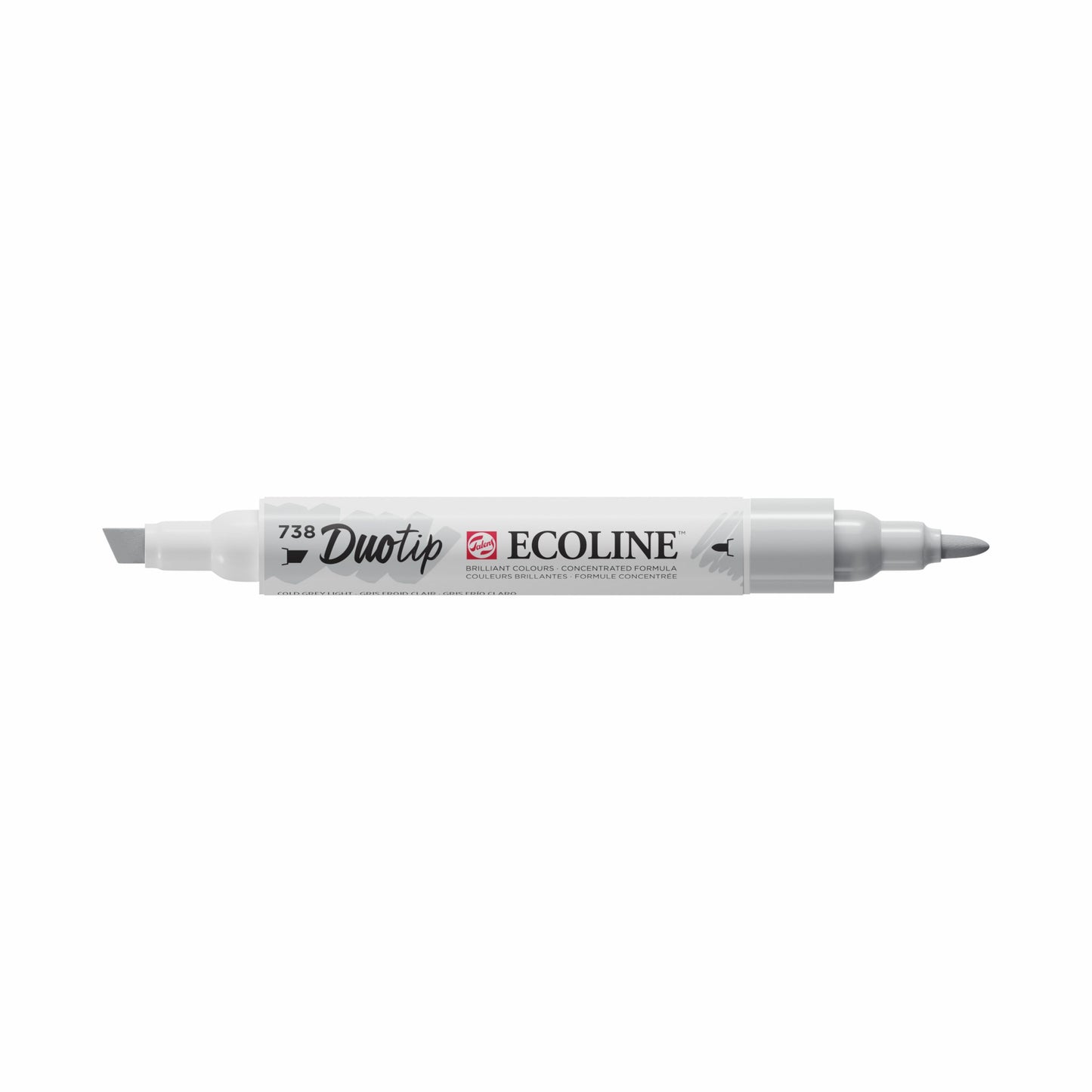Ecoline - Duo Tip Koudgrijs Licht