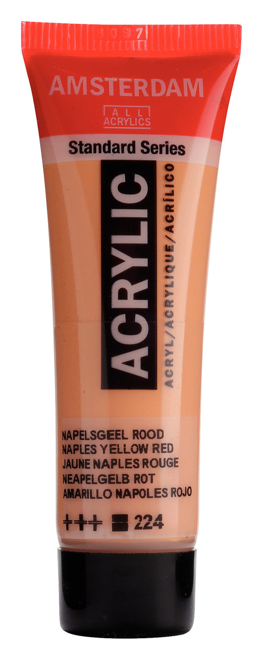 Amsterdam - Standard Series Acrylverf Tube 20 Ml Napelsgeel Rood 224
