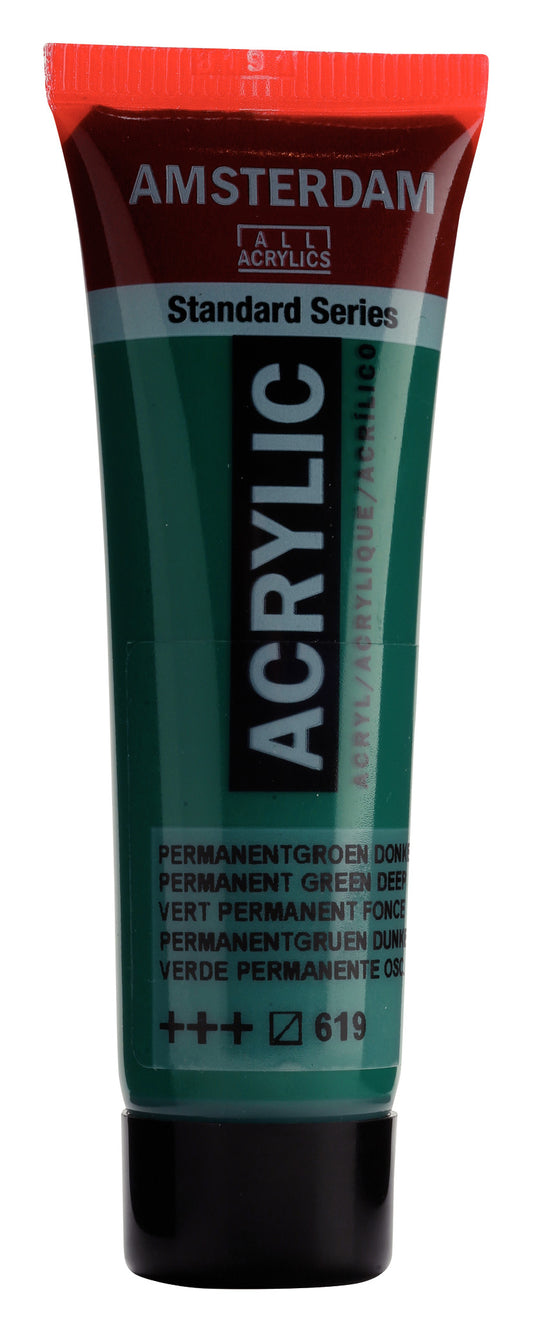 Amsterdam - Standard Series Acrylverf Tube 20 Ml Permanentgroen Donker 619