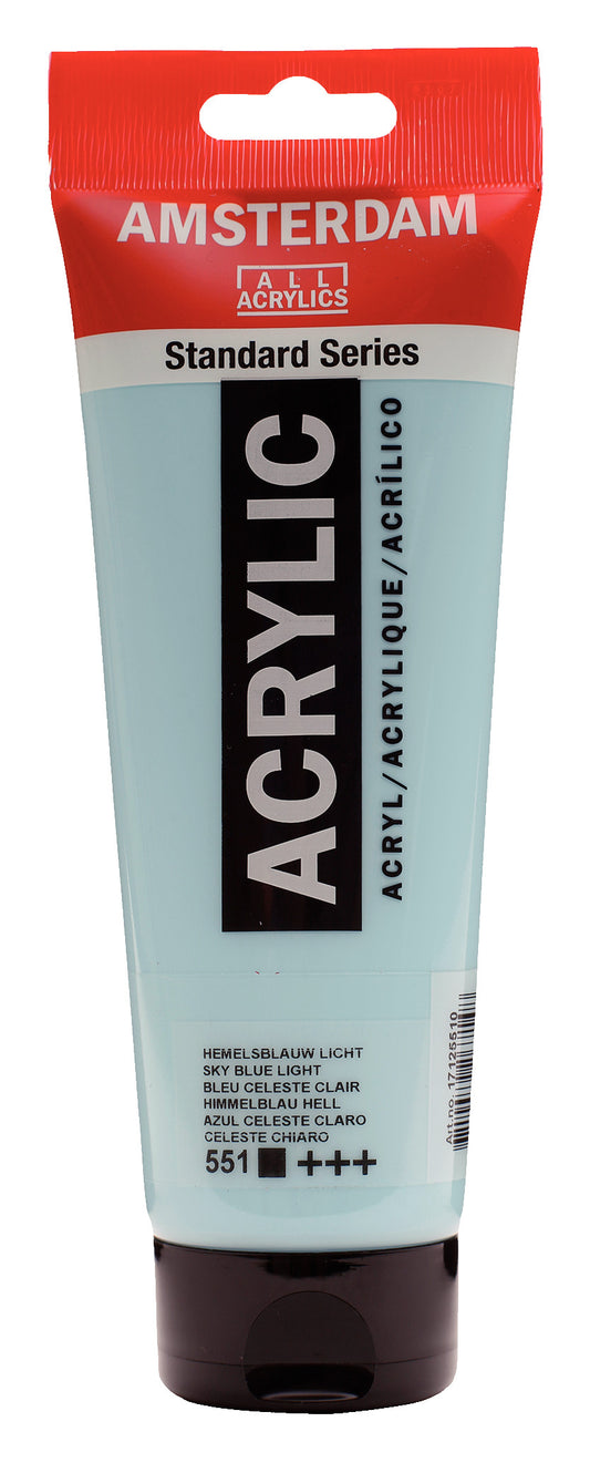 Amsterdam - Standard Series Acrylverf Tube 250 Ml Hemelsblauw Licht 551