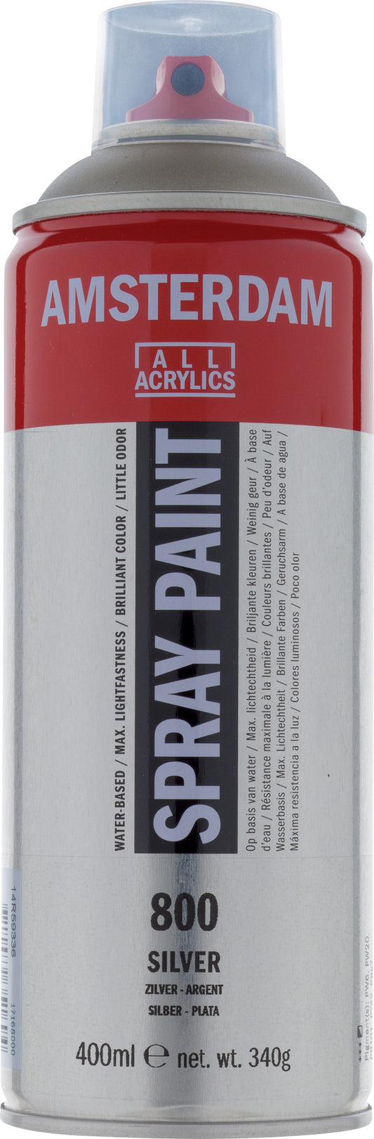 Amsterdam - Spraypaint 400 Ml Zilver 800