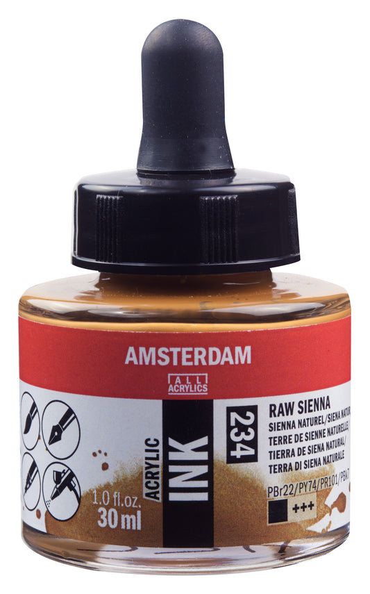 Amsterdam - Acrylinkt Fles 30 Ml Sienna Naturel 234