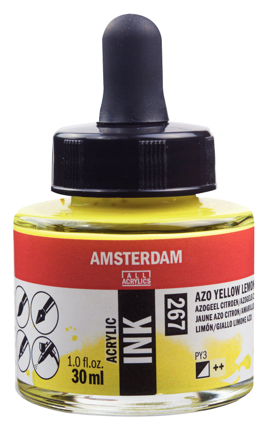 Amsterdam - Acrylinkt Fles 30 Ml Azogeel Citroen 267