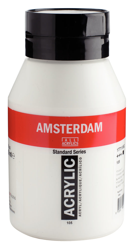 Amsterdam - Standard Series Acrylverf Pot 1000 Ml Titaanwit 105