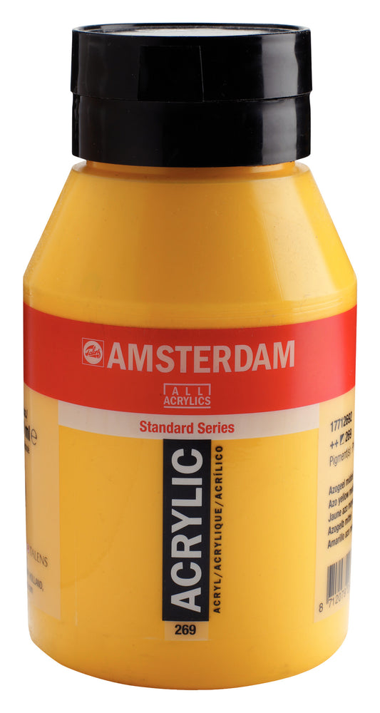 Amsterdam - Standard Series Acrylverf Pot 1000 Ml Azogeel Middel 269