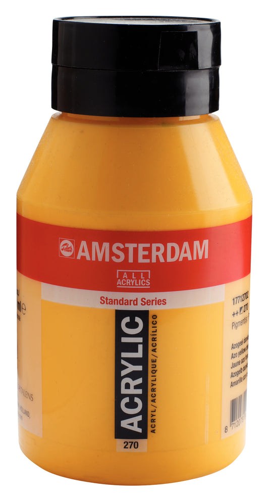 Amsterdam - Standard Series Acrylverf Pot 1000 Ml Azogeel Donker 270