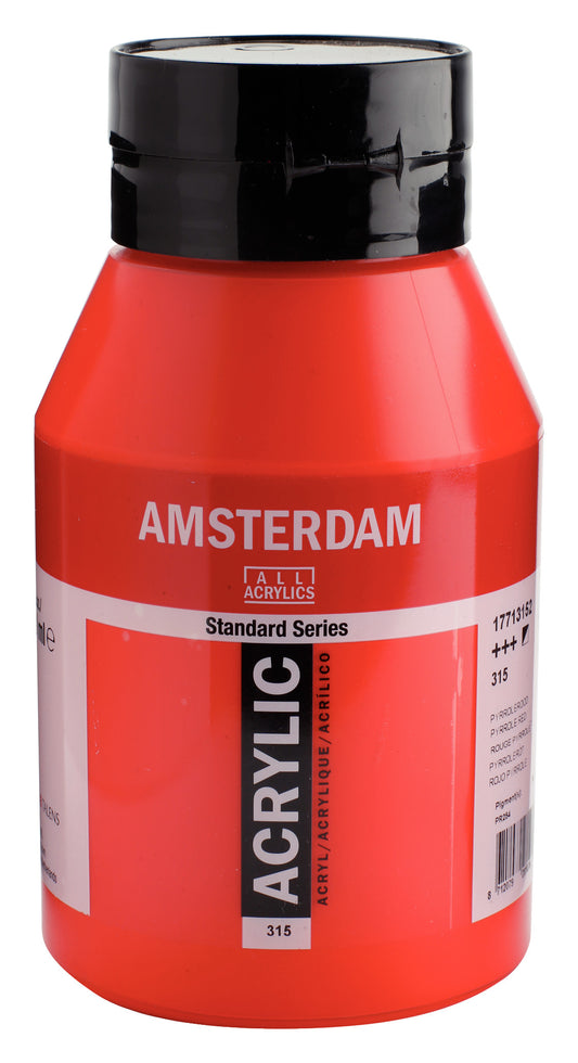 Amsterdam - Standard Series Acrylverf Pot 1000 Ml Pyrrolerood 315
