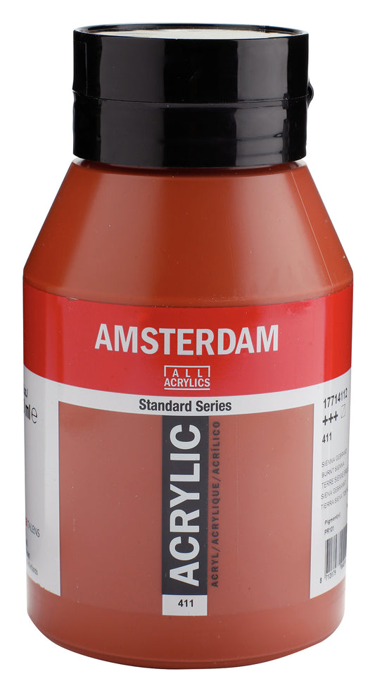 Amsterdam - Standard Series Acrylverf Pot 1000 Ml Sienna Gebrand 411