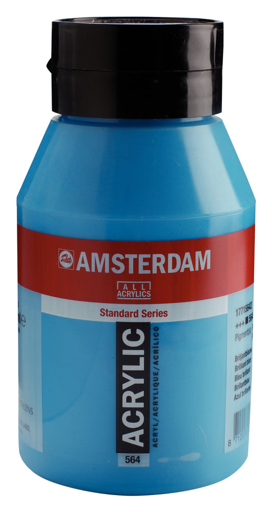 Amsterdam - Standard Series Acrylverf Pot 1000 Ml Briljantblauw 564