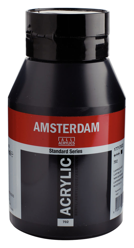 Amsterdam - Standard Series Acrylverf Pot 1000 Ml Lampenzwart 702