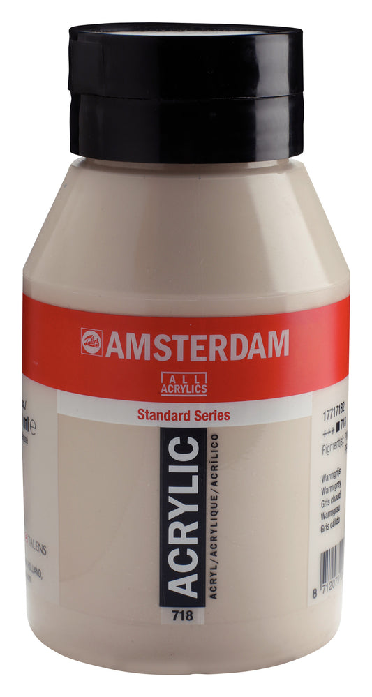 Amsterdam - Standard Series Acrylverf Pot 1000 Ml Warmgrijs 718