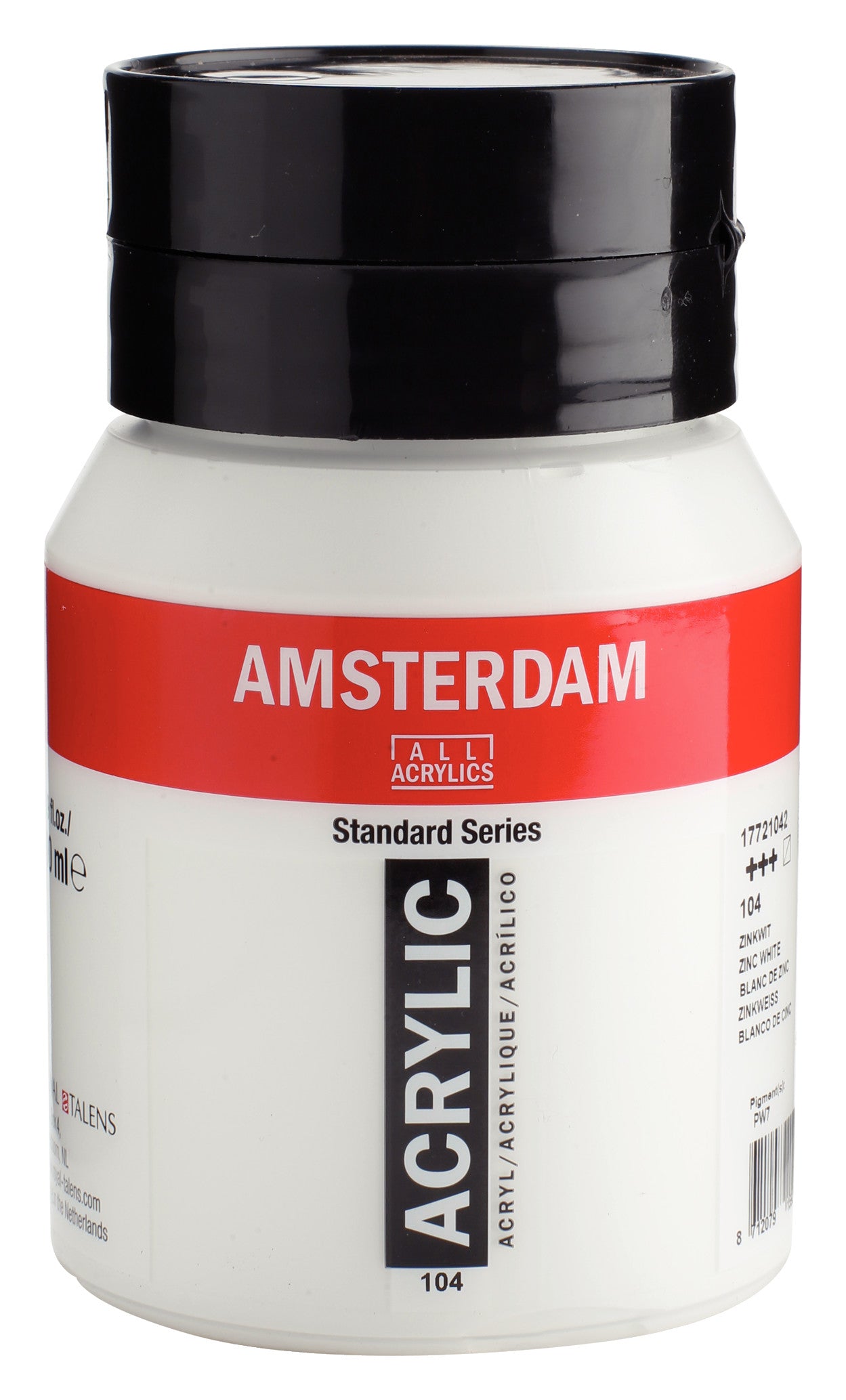 Amsterdam - Standard Series Acrylverf Pot 500 Ml Zinkwit 104