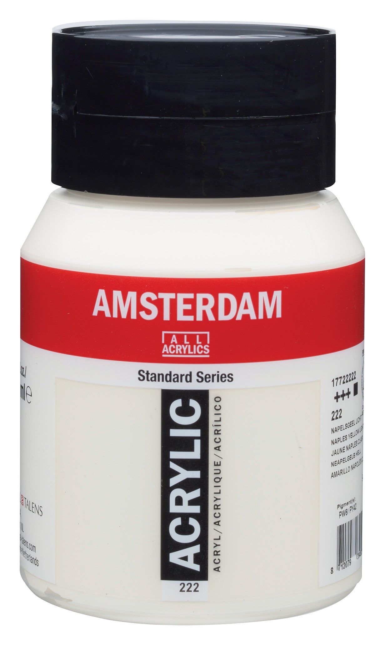 Amsterdam - Standard Series Acrylverf Pot 500 Ml Napelsgeel Licht 222