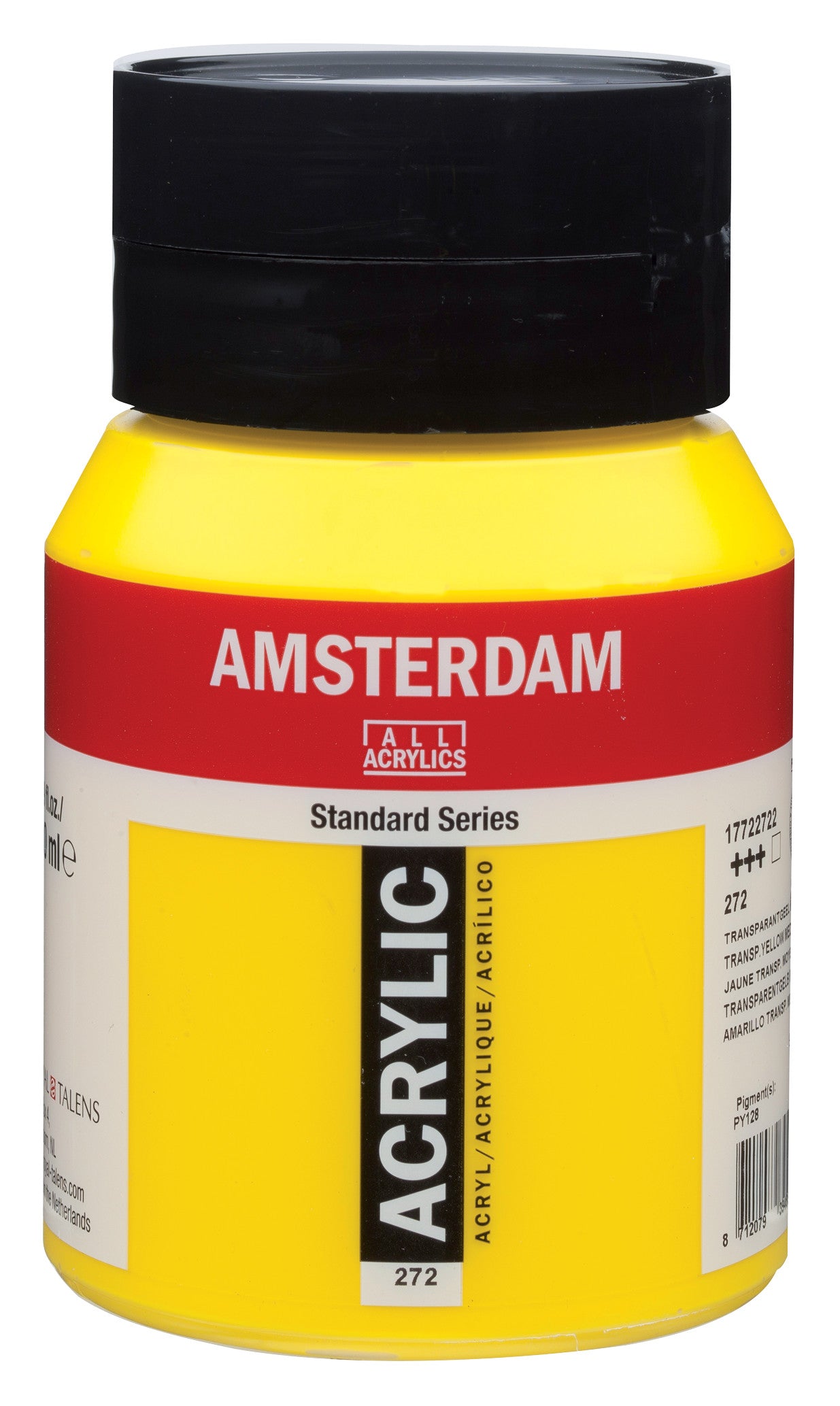 Amsterdam - Standard Series Acrylverf Pot 500 Ml Transparantgeel Middel 272