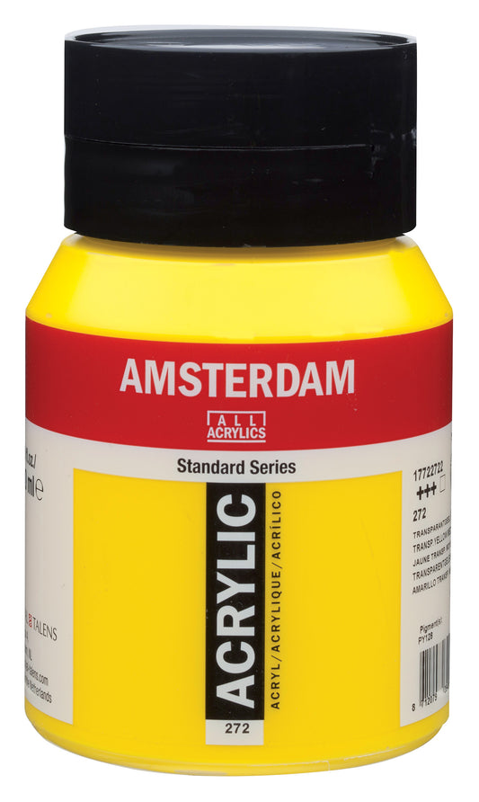 Amsterdam - Standard Series Acrylverf Pot 500 Ml Transparantgeel Middel 272