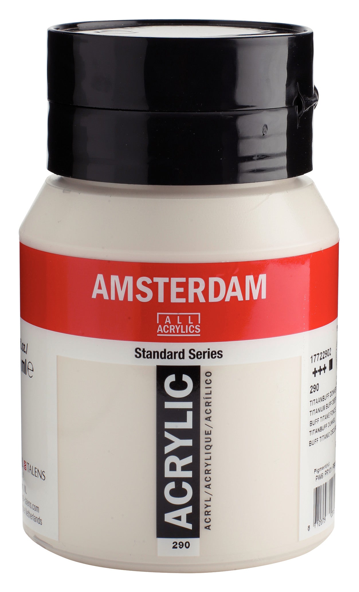Amsterdam - Standard Series Acrylverf Pot 500 Ml Titaanbuff Donker 290