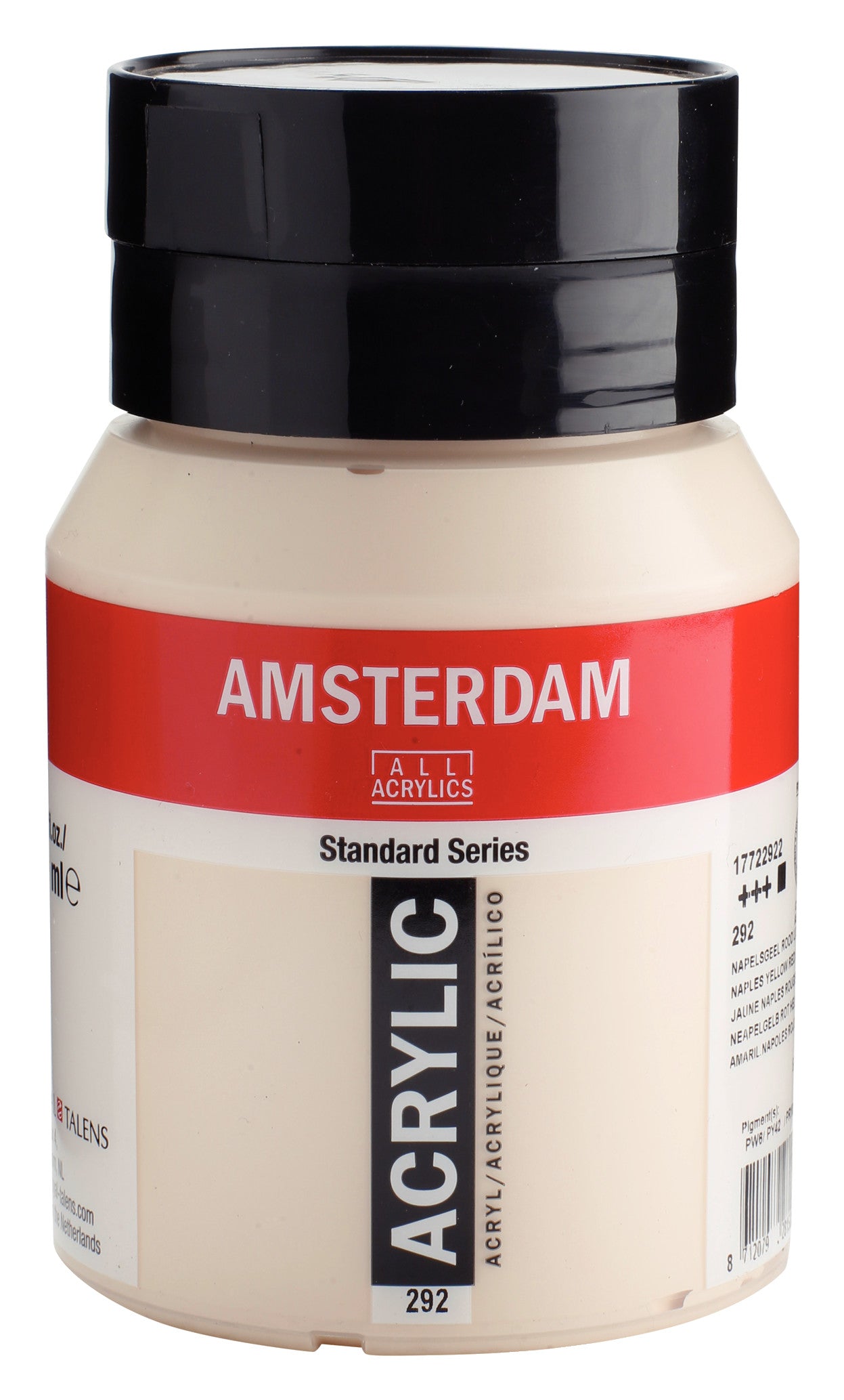 Amsterdam - Standard Series Acrylverf Pot 500 Ml Napelsgeel Rood Licht 292
