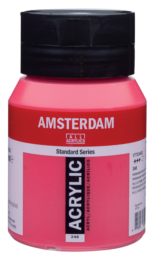 Amsterdam - Standard Series Acrylverf Pot 500 Ml Permanentrood Purper 348