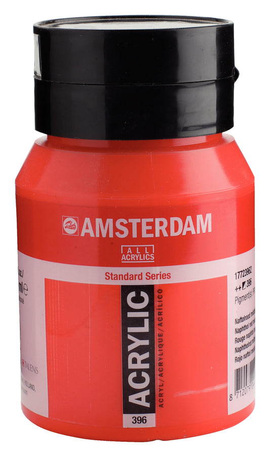 Amsterdam - Standard Series Acrylverf Pot 500 Ml Naftolrood Middel 396
