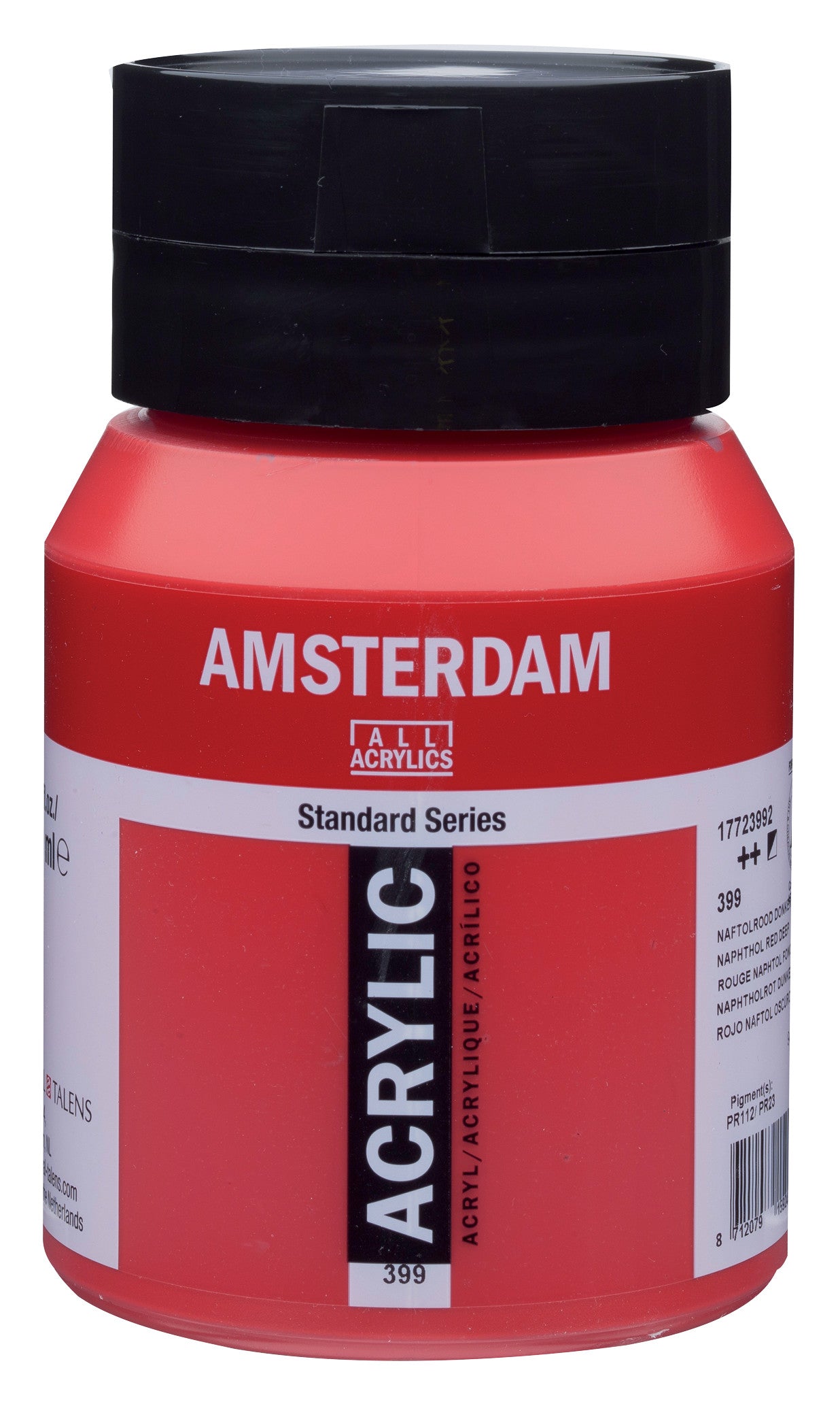 Amsterdam - Standard Series Acrylverf Pot 500 Ml Naftolrood Donker 399
