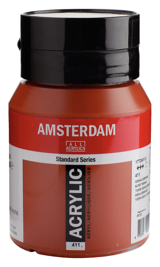 Amsterdam - Standard Series Acrylverf Pot 500 Ml Sienna Gebrand 411
