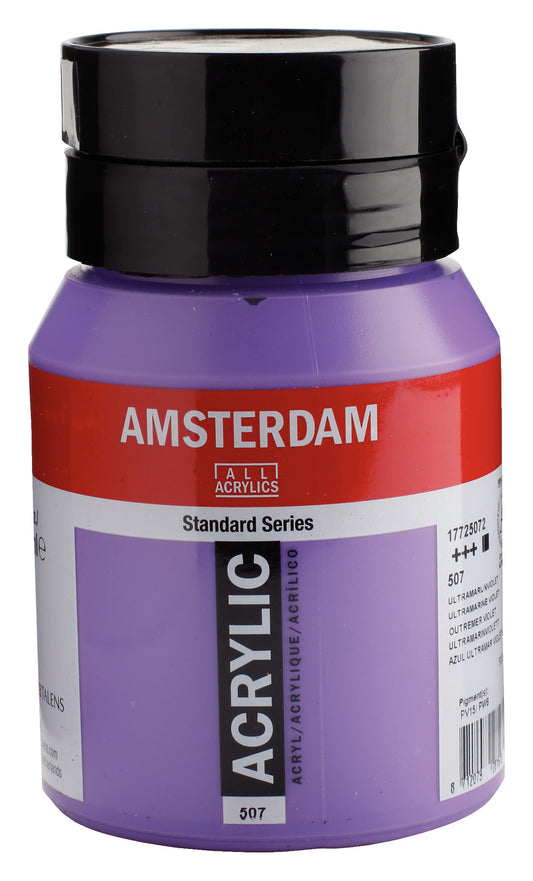 Amsterdam - Standard Series Acrylverf Pot 500 Ml Ultramarijnviolet 507