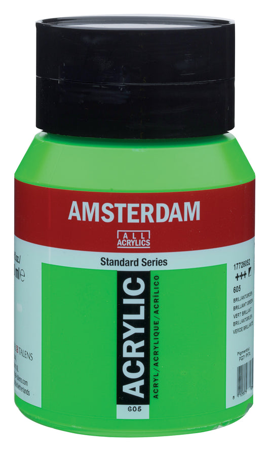 Amsterdam - Standard Series Acrylverf Pot 500 Ml Briljantgroen 605