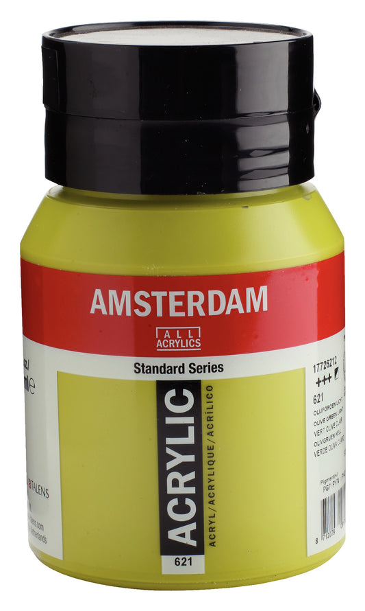Amsterdam - Standard Series Acrylverf Pot 500 Ml Olijfgroen Licht 621