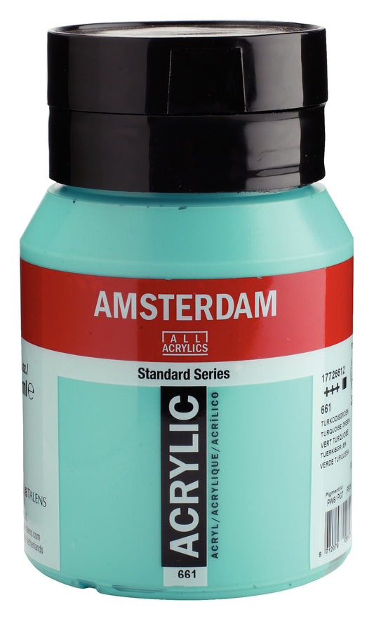 Amsterdam - Standard Series Acrylverf Pot 500 Ml Turkooisgroen 661