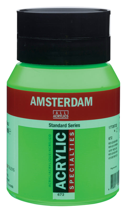 Amsterdam - Standard Series Acrylverf Pot 500 Ml Reflexgroen 672
