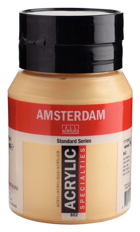 Amsterdam - Standard Series Acrylverf Pot 500 Ml Lichtgoud 802