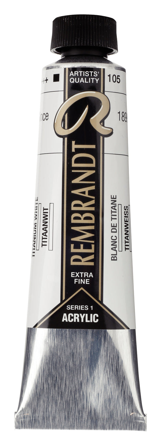 Rembrandt - Acrylverf Tube 40 Ml Titaanwit 105