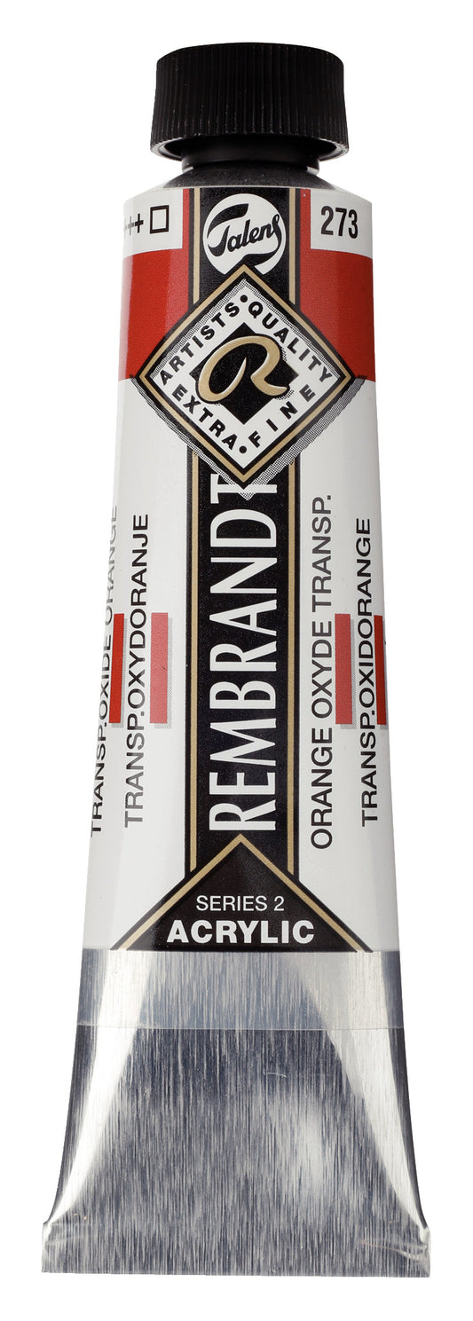 Rembrandt - Acrylverf Tube 40 Ml Transparant Oxydoranje 273
