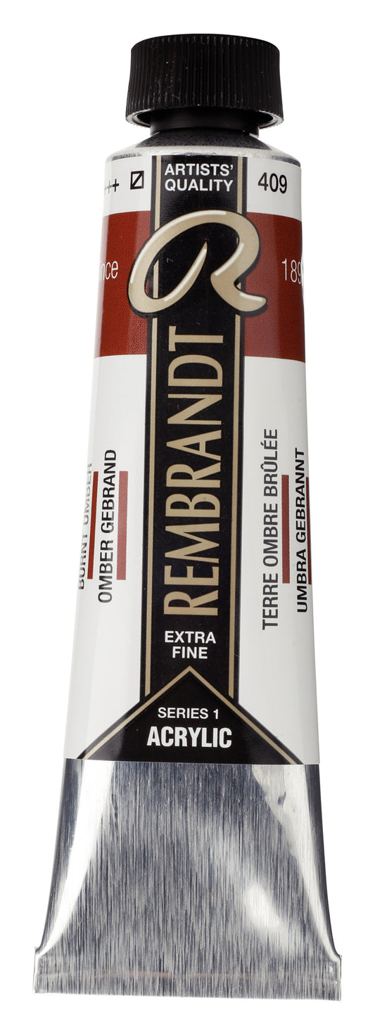 Rembrandt - Acrylverf Tube 40 Ml Omber Gebrand 409