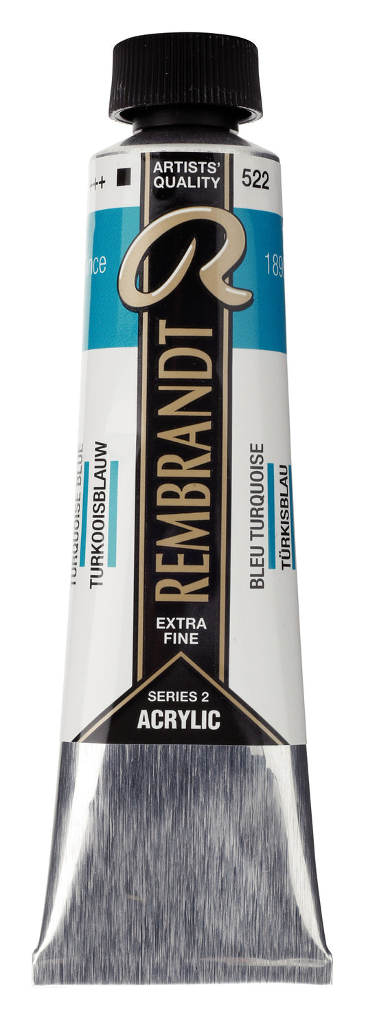 Rembrandt - Acrylverf Tube 40 Ml Turkooisblauw 522