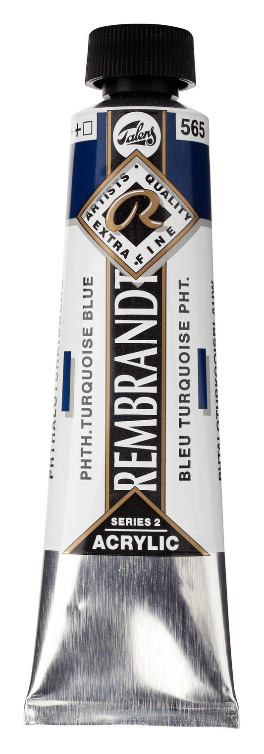 Rembrandt - Acrylverf Tube 40 Ml Phtaloturkooisblauw 565