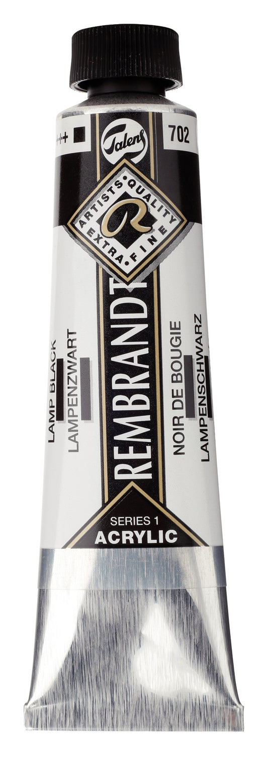 Rembrandt - Acrylverf Tube 40 Ml Lampenzwart 702