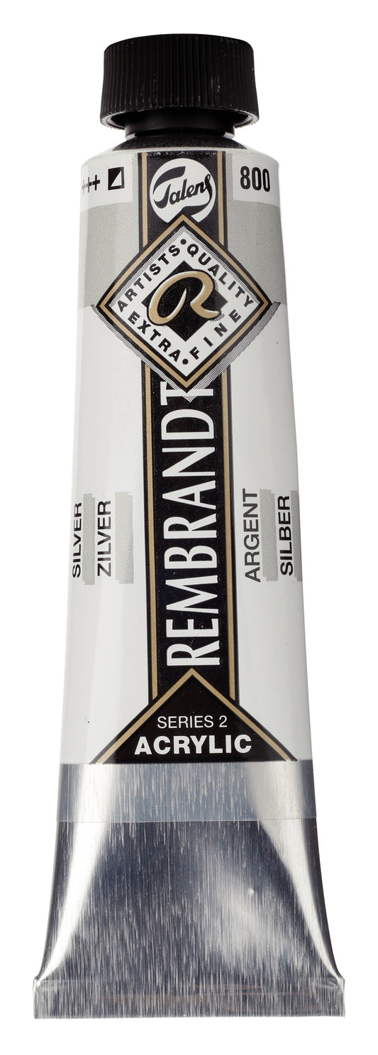 Rembrandt - Acrylverf Tube 40 Ml Zilver 800