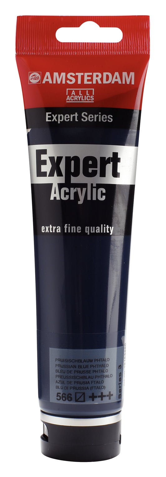 Amsterdam - Expert Series Acrylverf Tube 150 Ml Pruisischblauw (Phtalo) 566