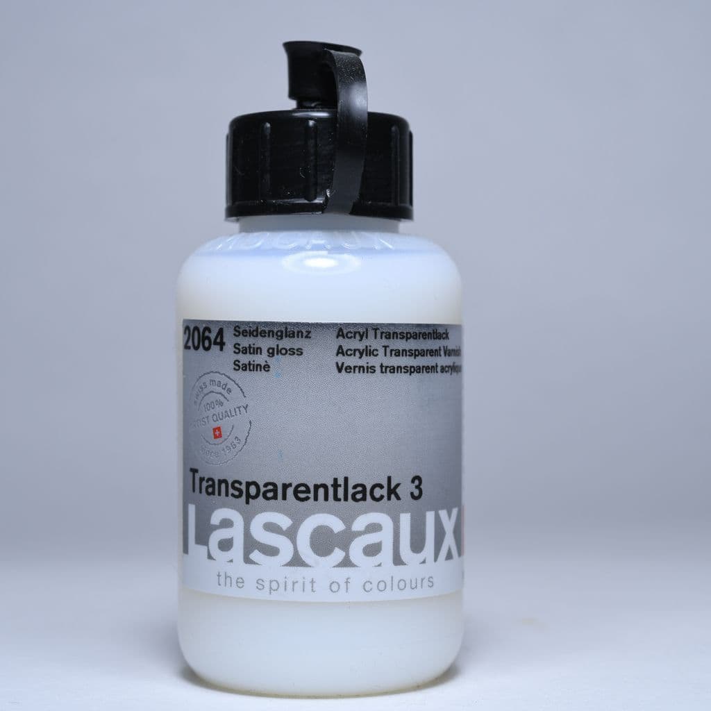 Lascaux - Transparent Varnish 3 Semi-Gloss Bottles Of 85 Ml