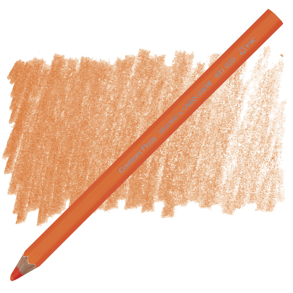 Caran D'Ache - Maxi Kleurpoloden Fluo Oranje Uv 12