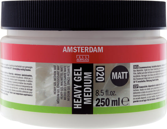 Amsterdam - Heavy Gel Medium Mat 020 Pot 250 Ml