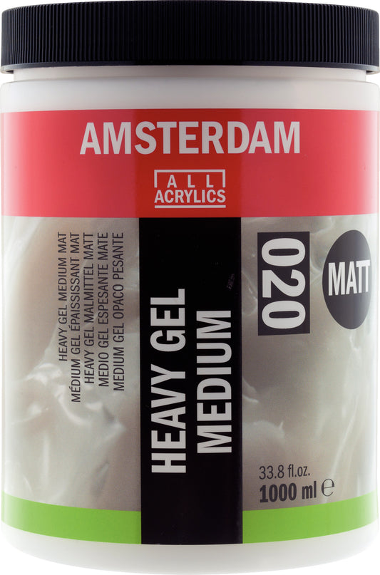 Amsterdam - Heavy Gel Medium Mat 020 Pot 1000 Ml