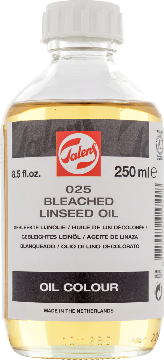 Talens - Gebleekte Lijnolie 025 Fles 250 Ml