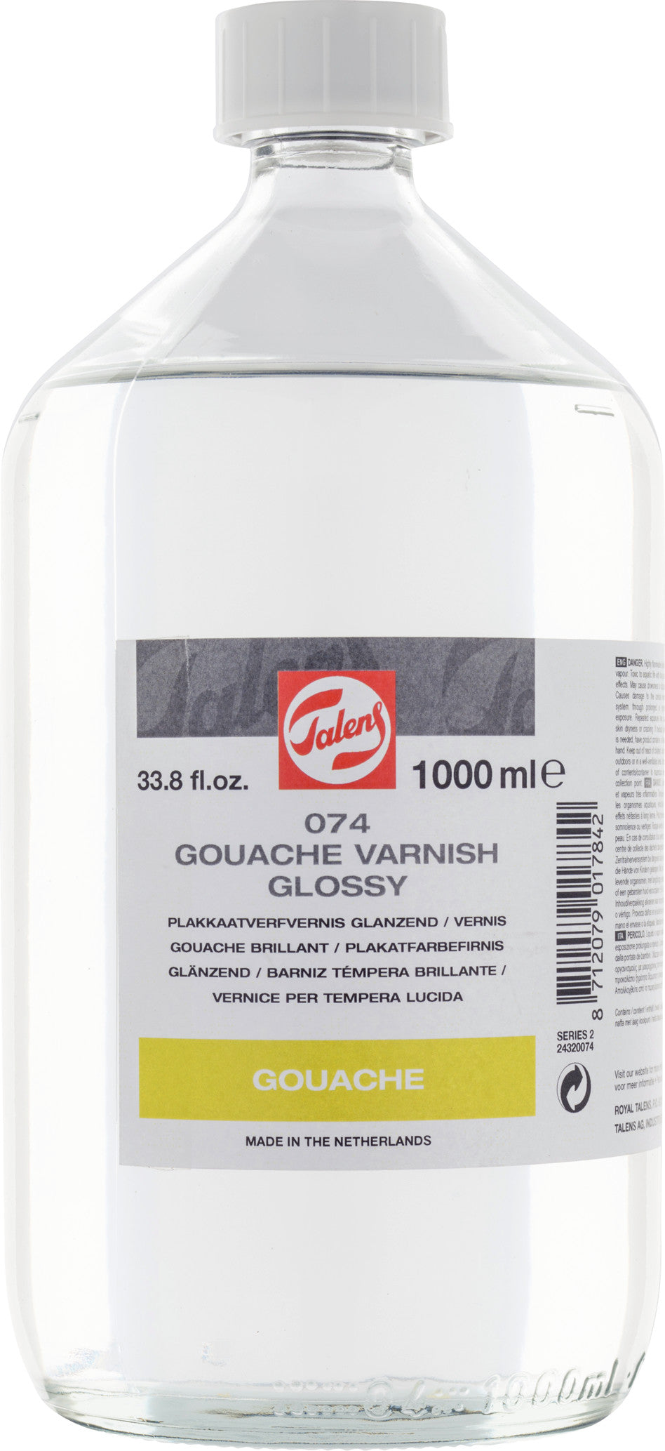 Talens - Plakkaatvernis Glanzend 074 Fles 1000 Ml