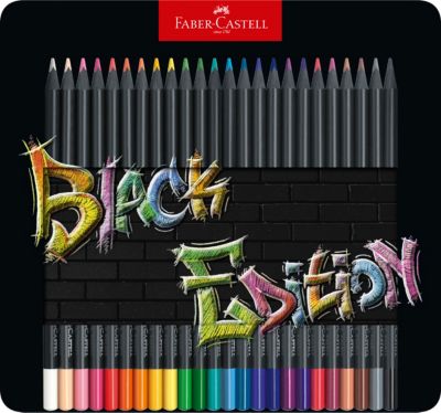 Faber Castell - Kleurpotlood Fc Black Ed. 24St. In Bliketui