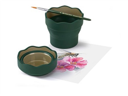 Faber Castell - Watercup Clic & Go Donkergroen